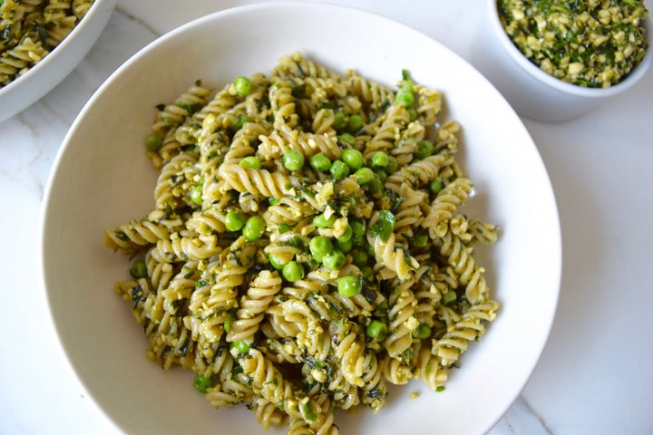 Pesto-Brown-Rice-Pasta-Maria-Malrowe-1 pesto pasta FI