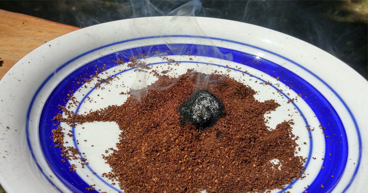 burns coffee grounds FI