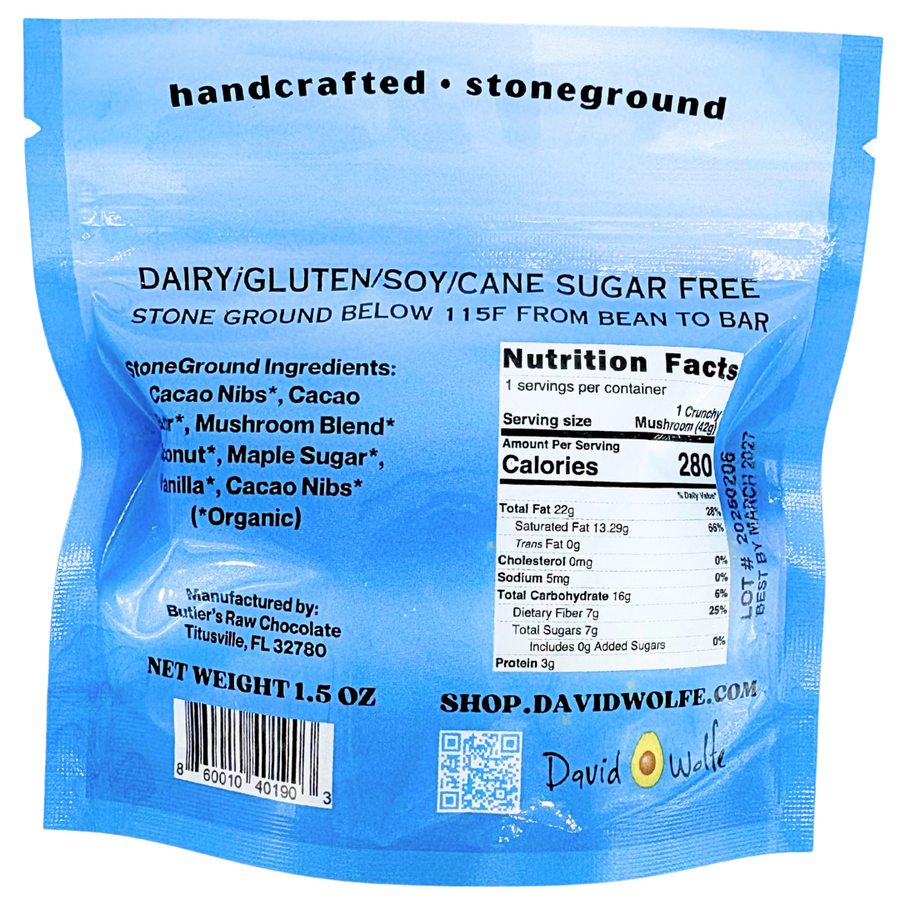 Sacred Hearts Chocolate - Crunchy Mushroom - Mini Hearts 6 Pack