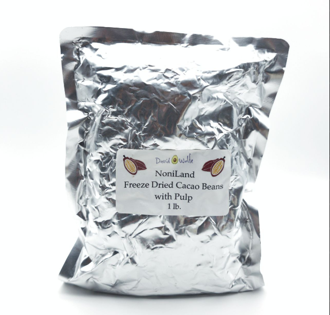 NoniLand Freeze-Dried Cacao Beans with Pulp 1 lb.