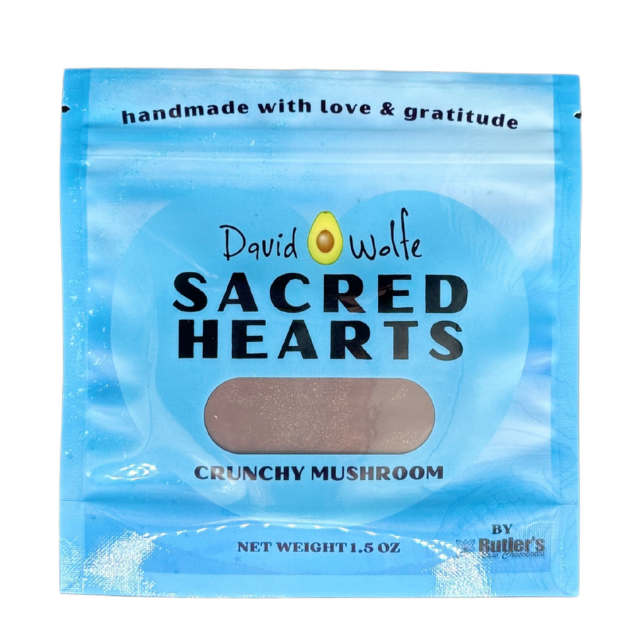 Sacred Hearts Chocolate Bar - Crunchy Mushroom - 6 Pack