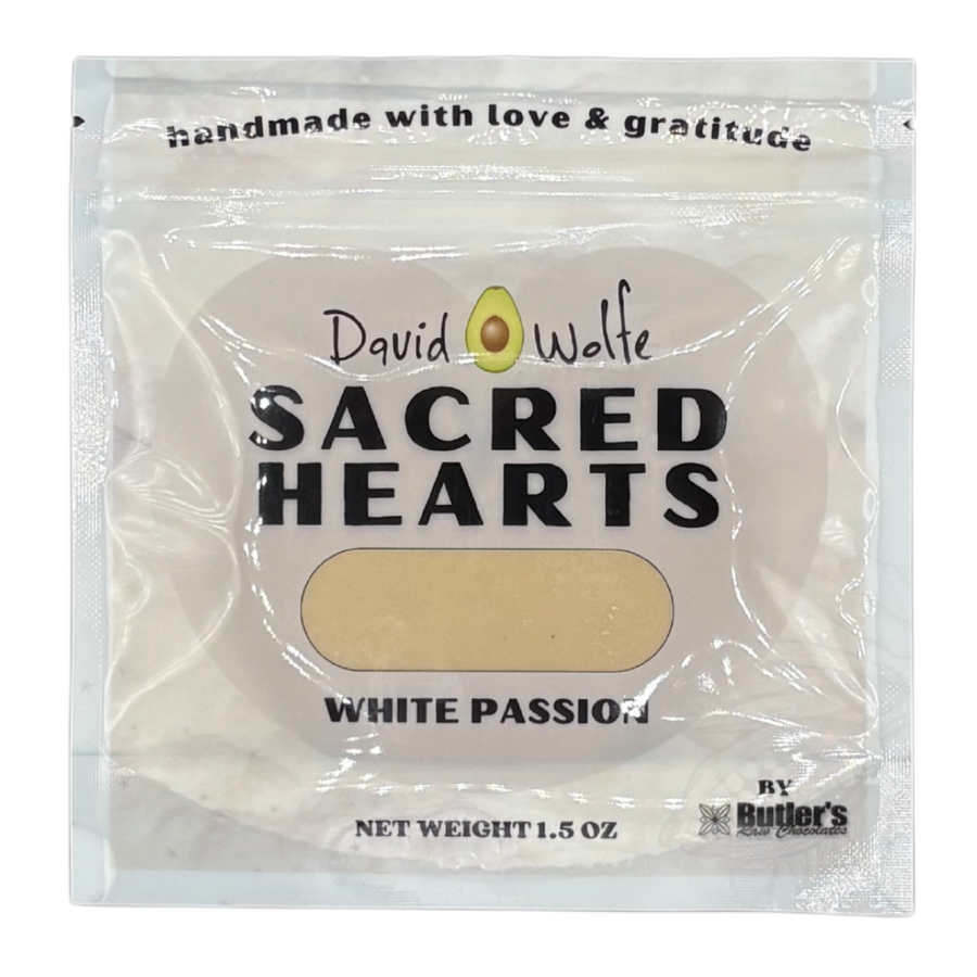 Sacred Hearts Chocolate Bar - White Passion - 6 Pack