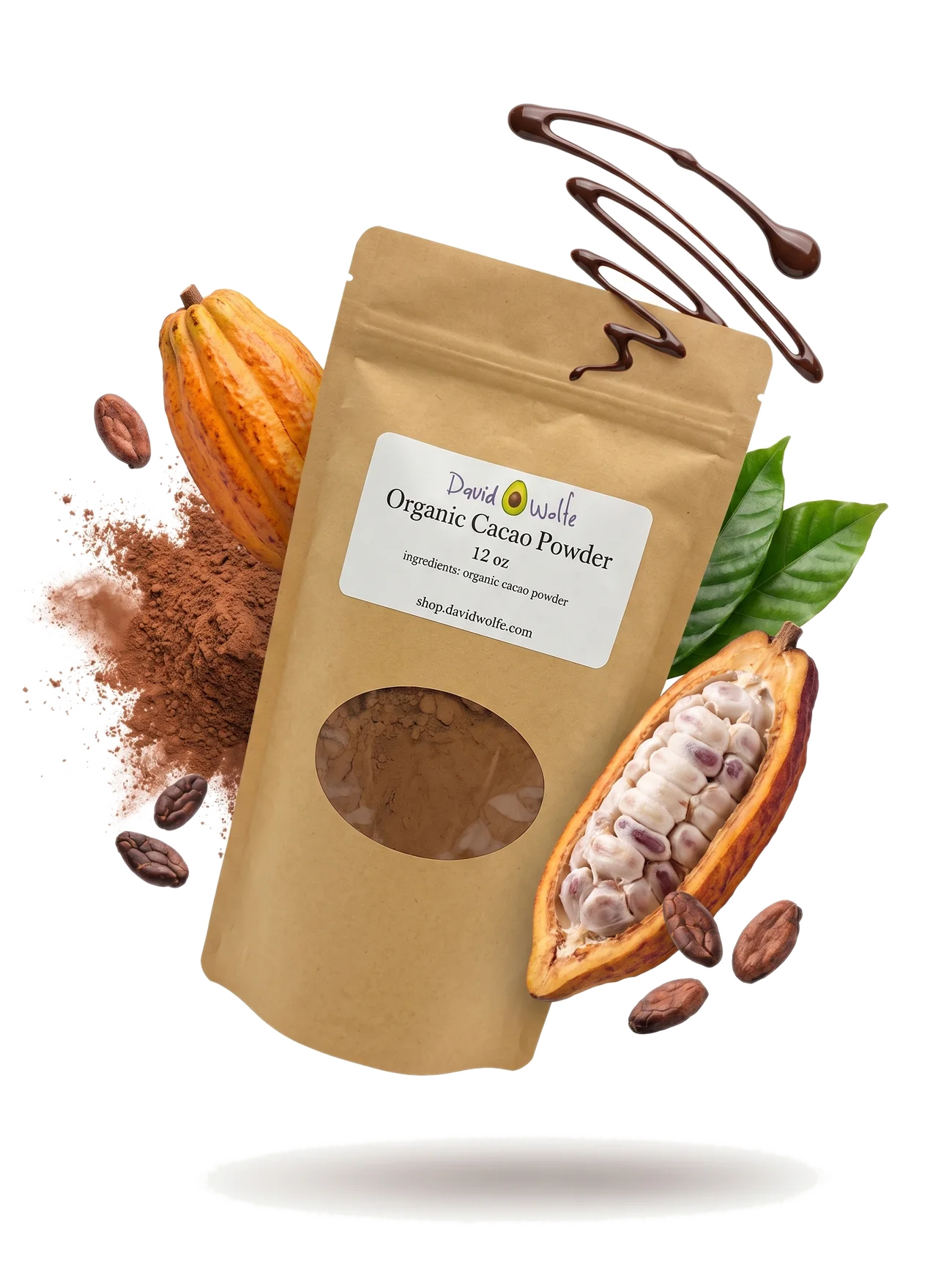 Raw Cacao Powder: Ecuadorian Arriba Nacional Upper Amazonian, 100% Organic (12 oz.) detail
