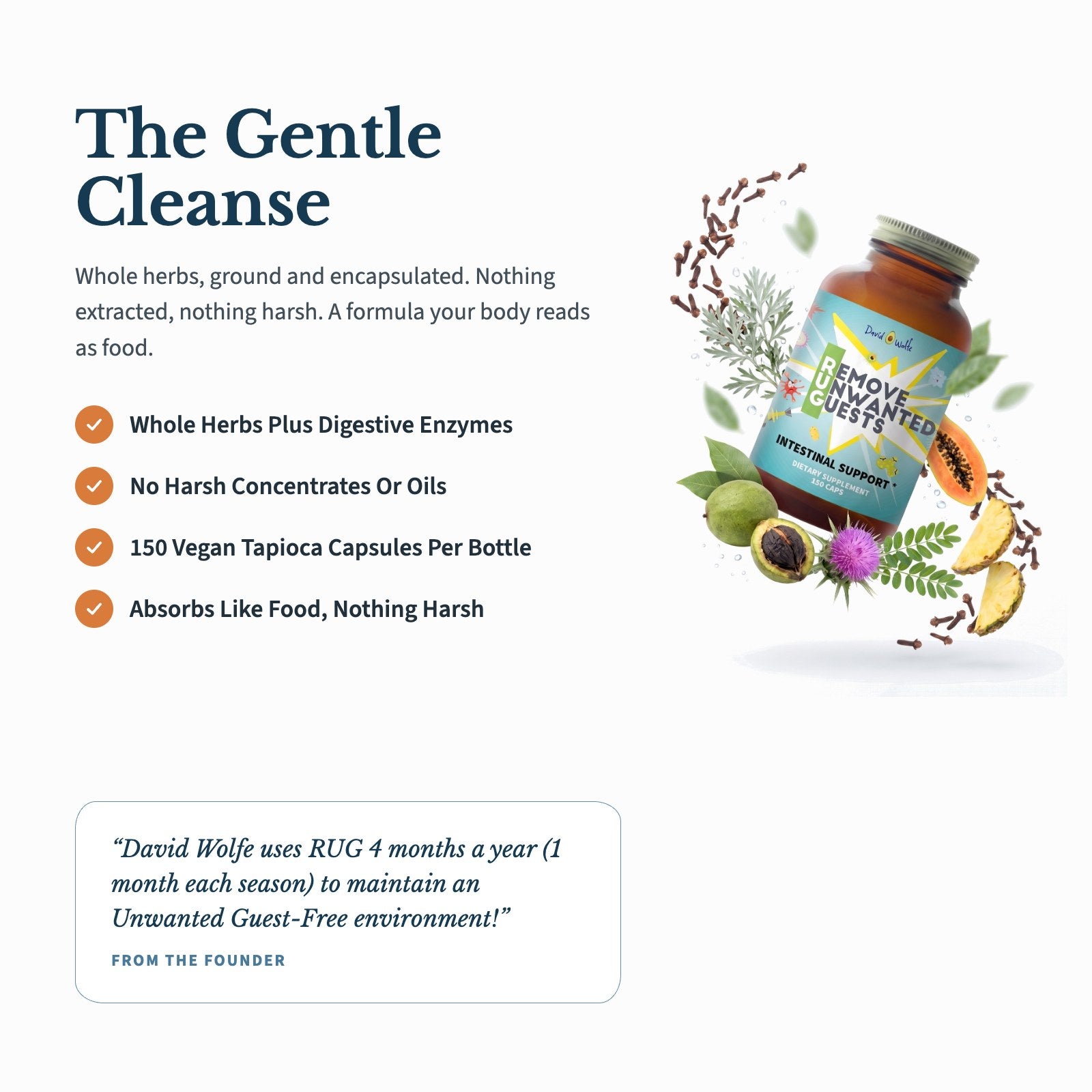 Remove Unwanted Guests (RUG) – Parasite Cleanse detail