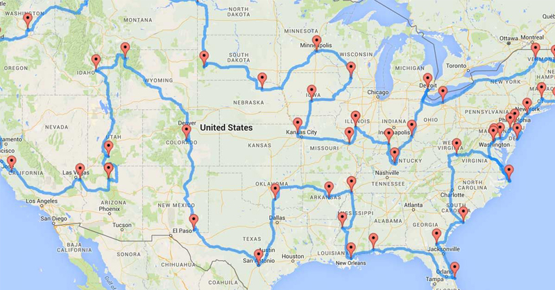 THIS is the Ultimate United States Road Trip, According to Science ...